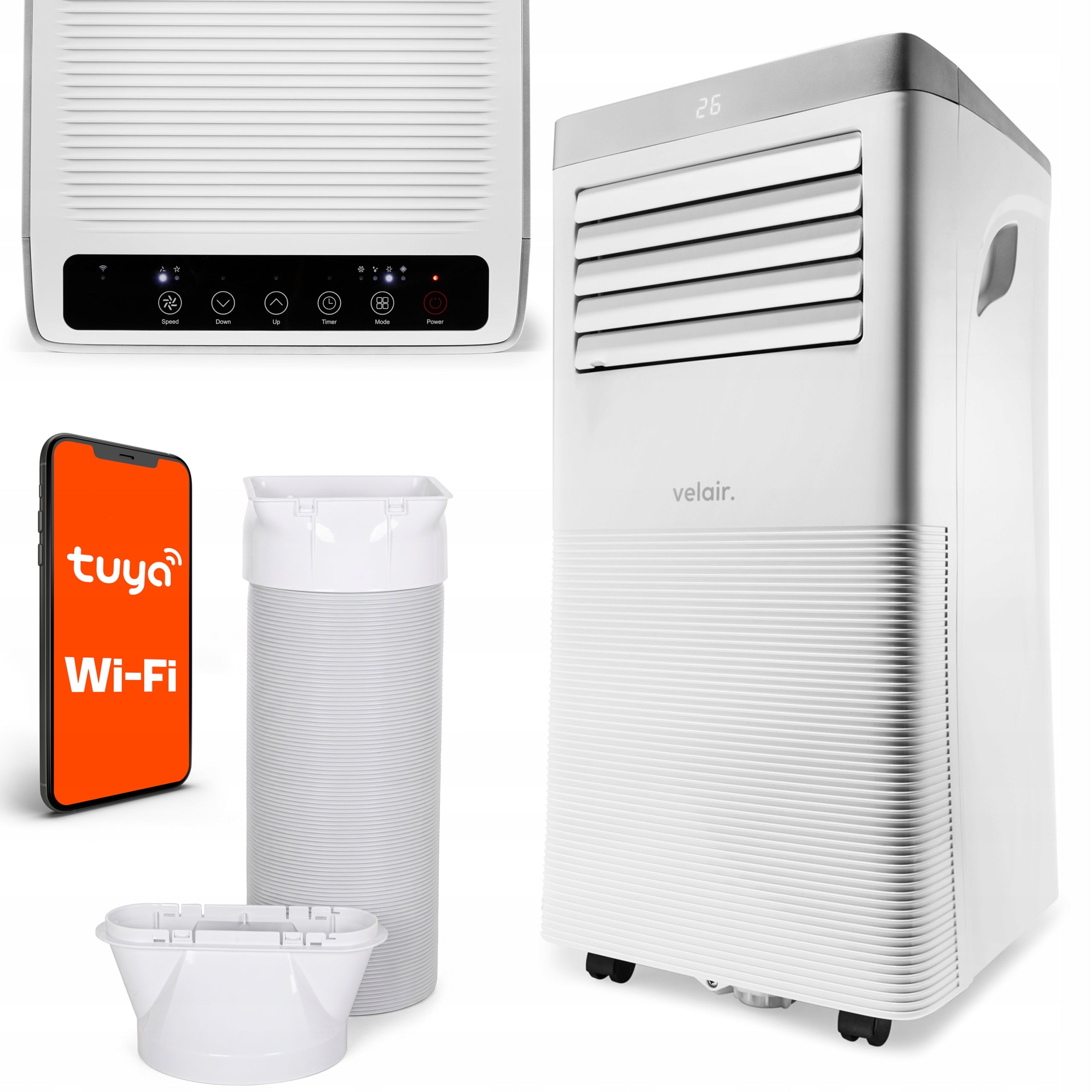 Portable air conditioner VELAIR OPTI X 3KW Dehumidifier WiFi 24L/24H