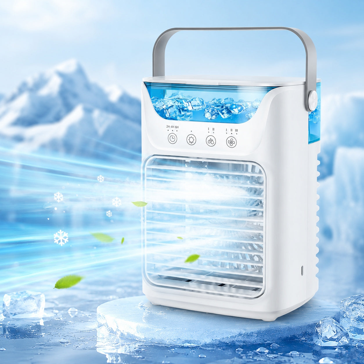 Portable air conditioner fan, water tank 700ml, 3 speeds, Model F14