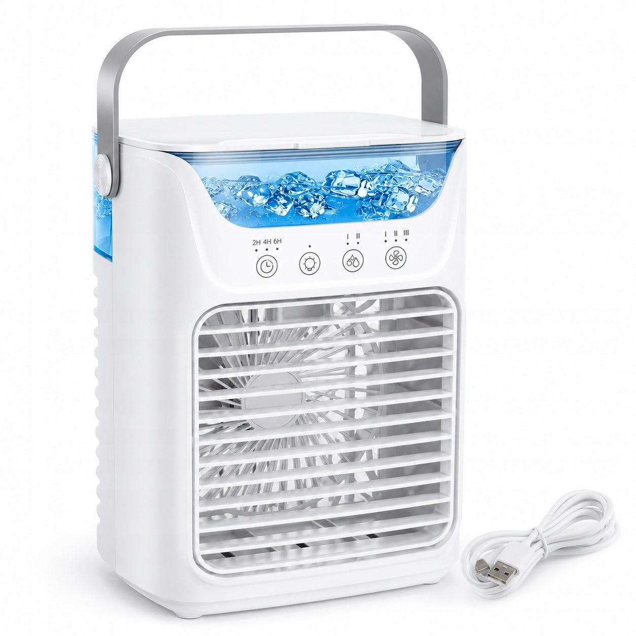 Portable air conditioner fan, water tank 700ml, 3 speeds,