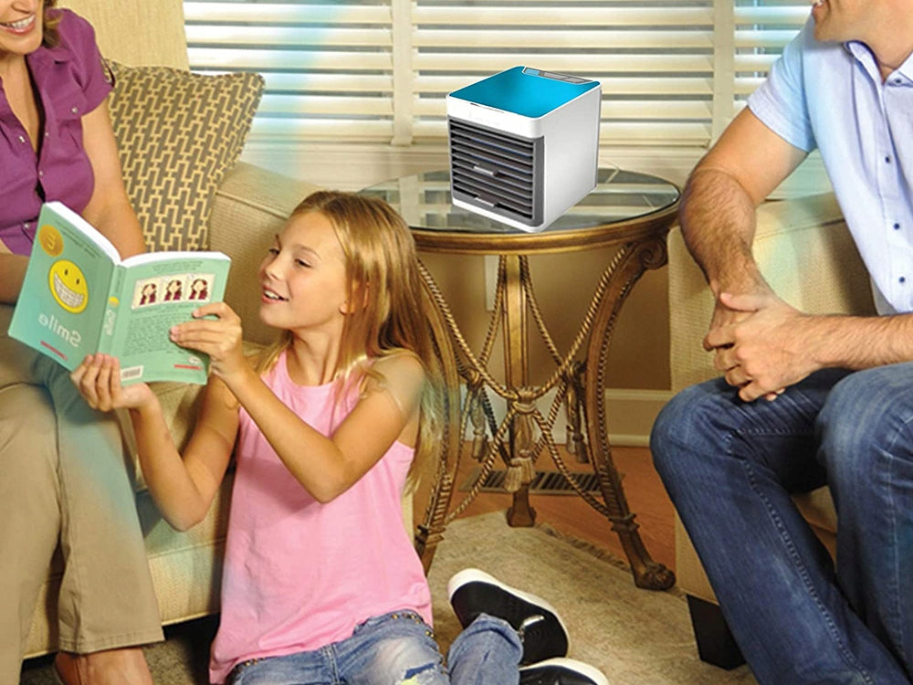 Portable air conditioner small 3in1 for water and ice white Power 7 W