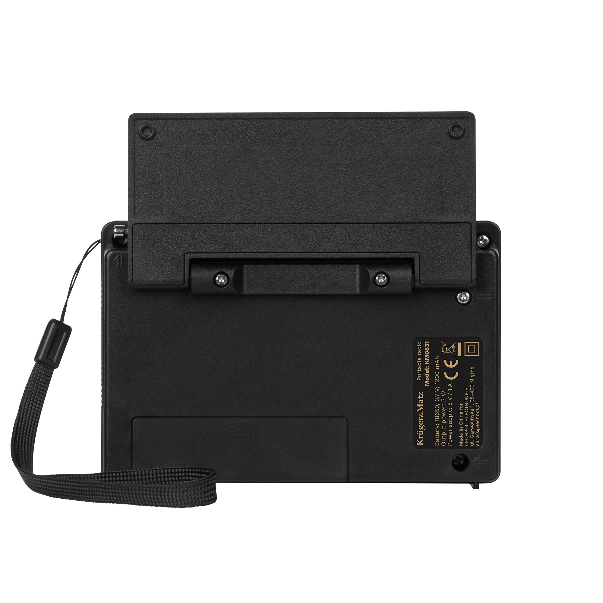 Portable analogue solar radio Kruger&Matz model KM0831 Manufacturer code KM0831