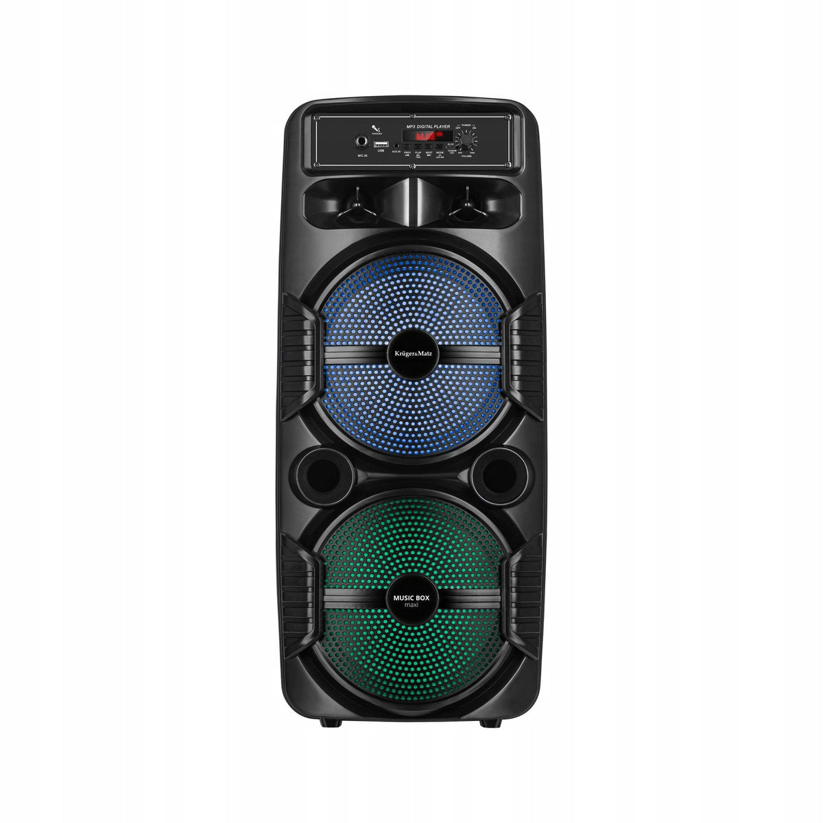 Portable battery. FM USB karaoke speaker Bluetooth LED RGB Music Box Maxi