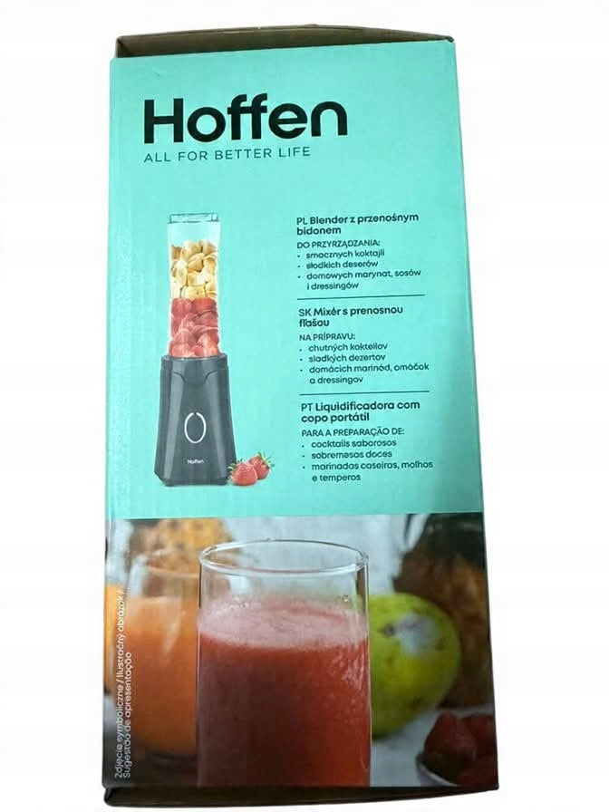 Portable blender Hoffen 350 W with water bottle 0,60 l Manufacturer code 5905118091092