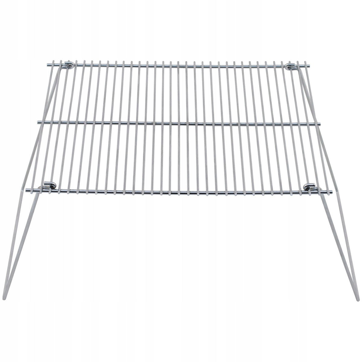 Portable flat folding grill, grate over fireplace MFH steel