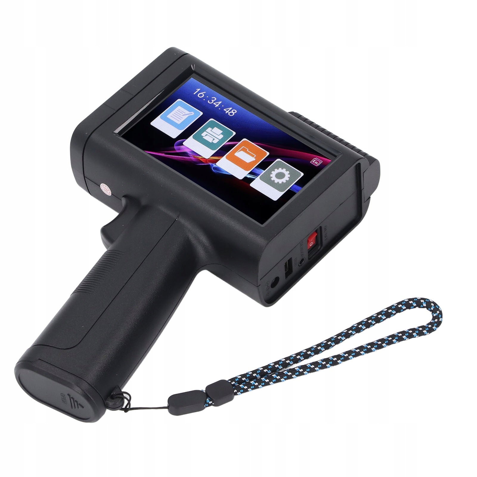 Portable inkjet printer, atr encoder user interface