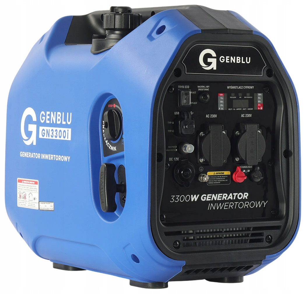 Portable inverter generator set GENBLU GN3300i 3,3 kw QUIET