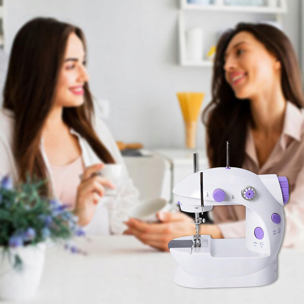 Portable mini sewing machine with pedal and 2 speed machine Packaging status original