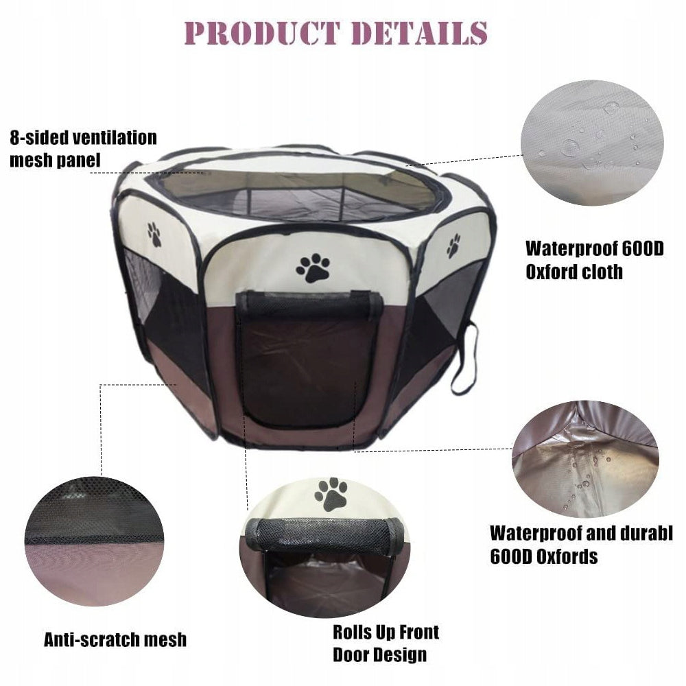 Portable pet fence, Dog Playpen Foldable Pet Exercise Pen Tents 91x91x58cm Brand no brand
