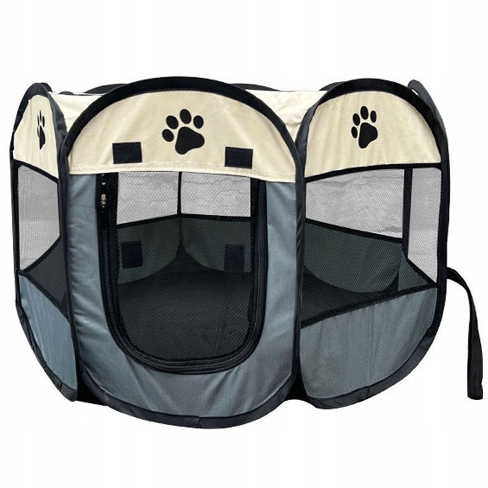 Portable pet fence, Dog Playpen Foldable Pet Exercise Pen Tents 91x91x58cm