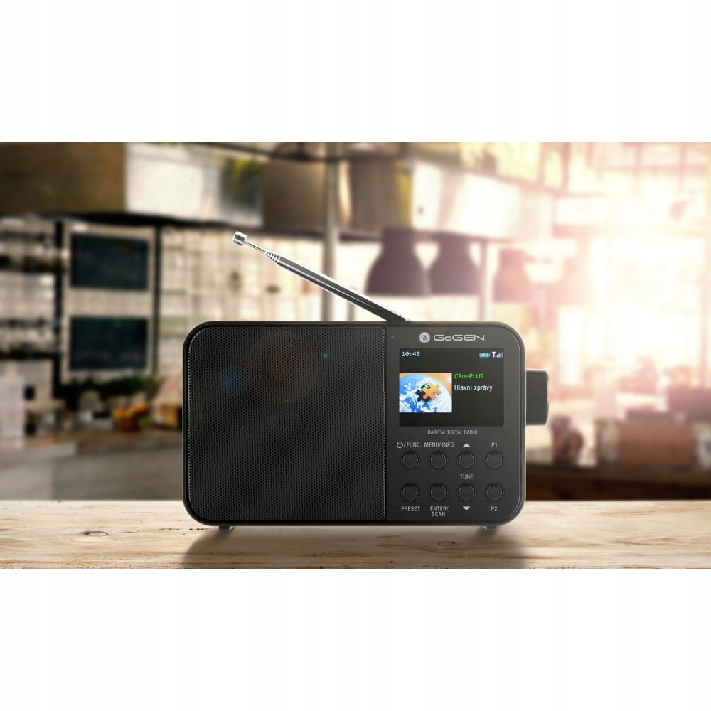Portable radio GoGEN DAB500BTC DAB+/FM black bluetooth RDS LCD Manufacturer code GOGDAB500BTC