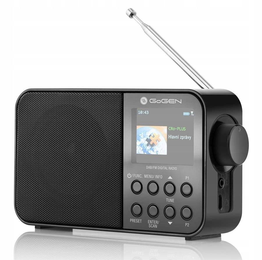 Portable radio GoGEN DAB500BTC DAB+/FM black bluetooth RDS LCD