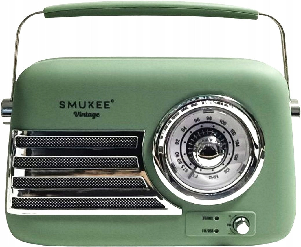 Portable radio Smukee 240382-SMV-GR green 5 W Bluetooth speaker Manufacturer code POJM240382
