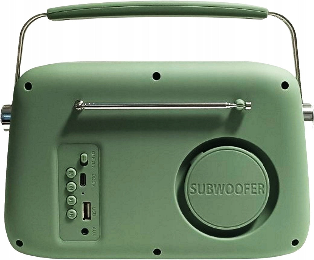 Portable radio Smukee 240382-SMV-GR green 5 W Bluetooth speaker Packaging status original