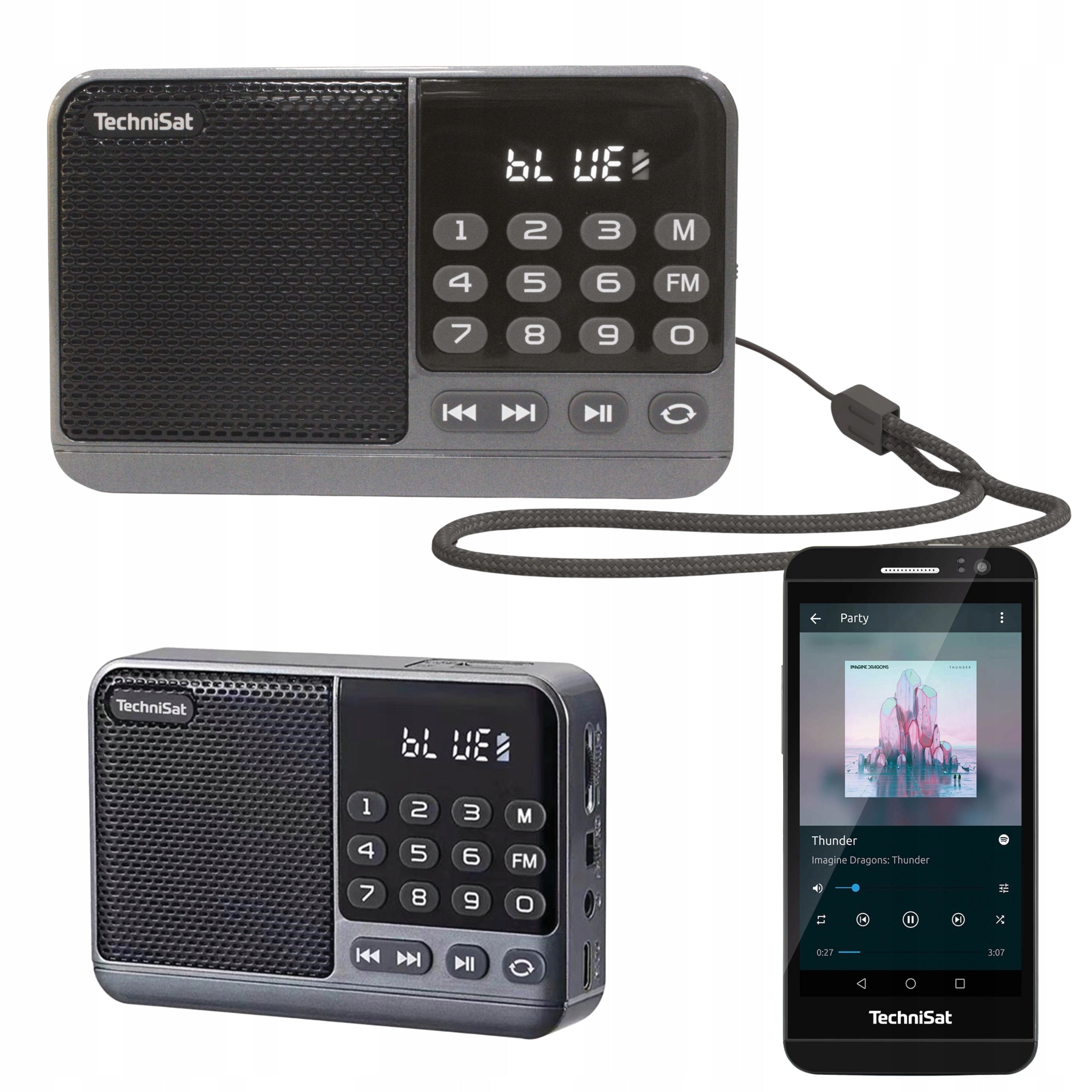 Portable radio for FM battery Bluetooth construction TechniSat TRAVELRADIO 310