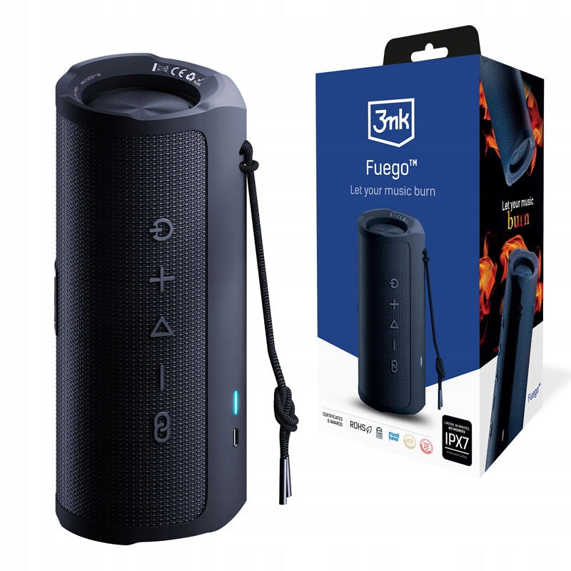 Portable speaker 3mk Fuego Black black 30 W