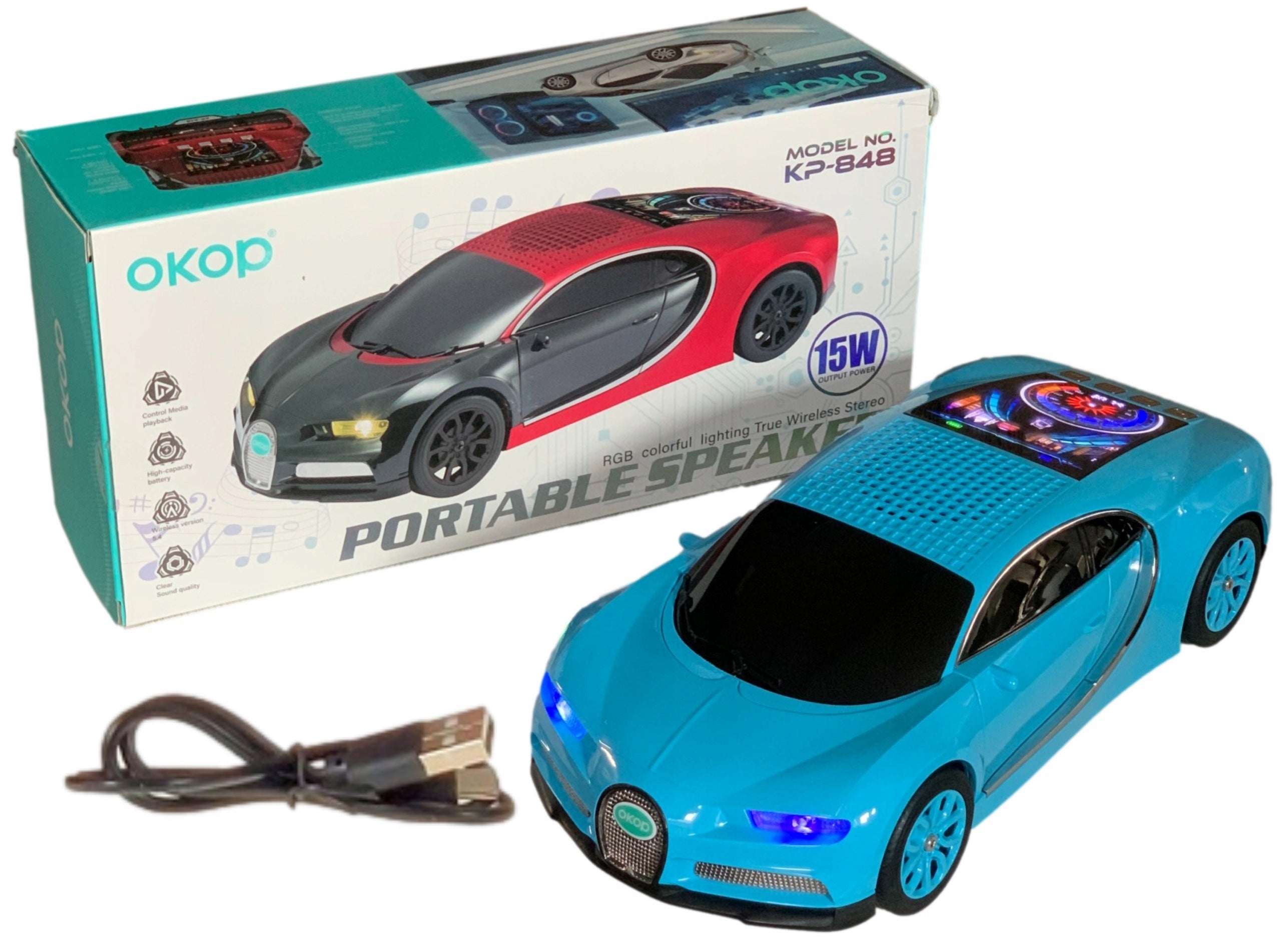 Portable speaker Adar car BLUETOOTH 15 W USB WITH RADIO