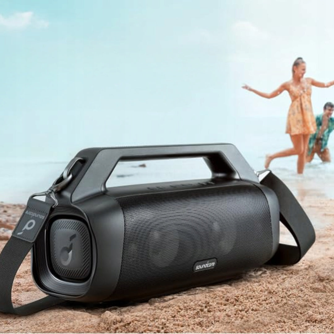 Portable speaker Anker Boom Plus black 80 W IP67 EQ USB-C Bluetooth 5.3 Packaging status original