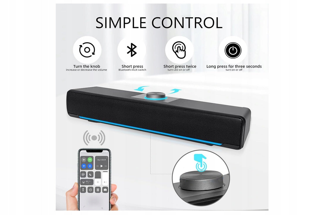 Portable speaker Aufine HEANTTV FD0009 black 6 W Packaging status original