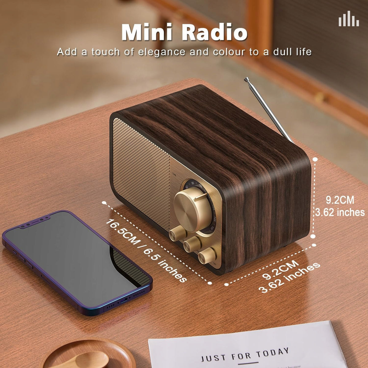 Portable speaker Bedee JY-66 brown 5 W compact size Model other