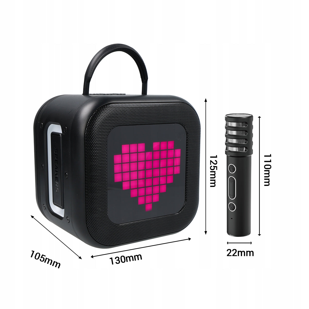 Portable speaker Blavec WS-09 black 10 W Manufacturer code Blavec Karaoke Fun WS09-2MB