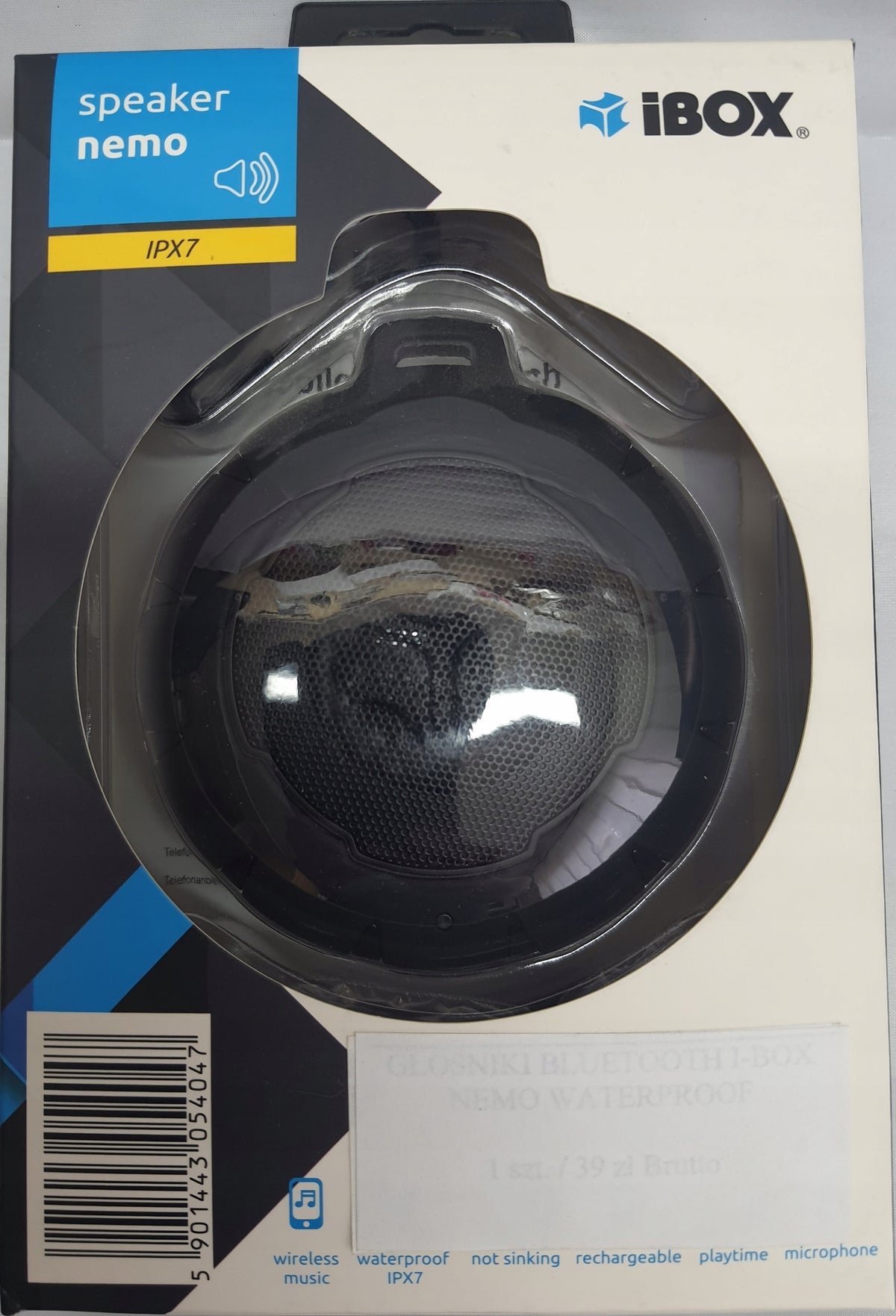 Portable speaker I-Box NEMO black 5 W IGBTM11