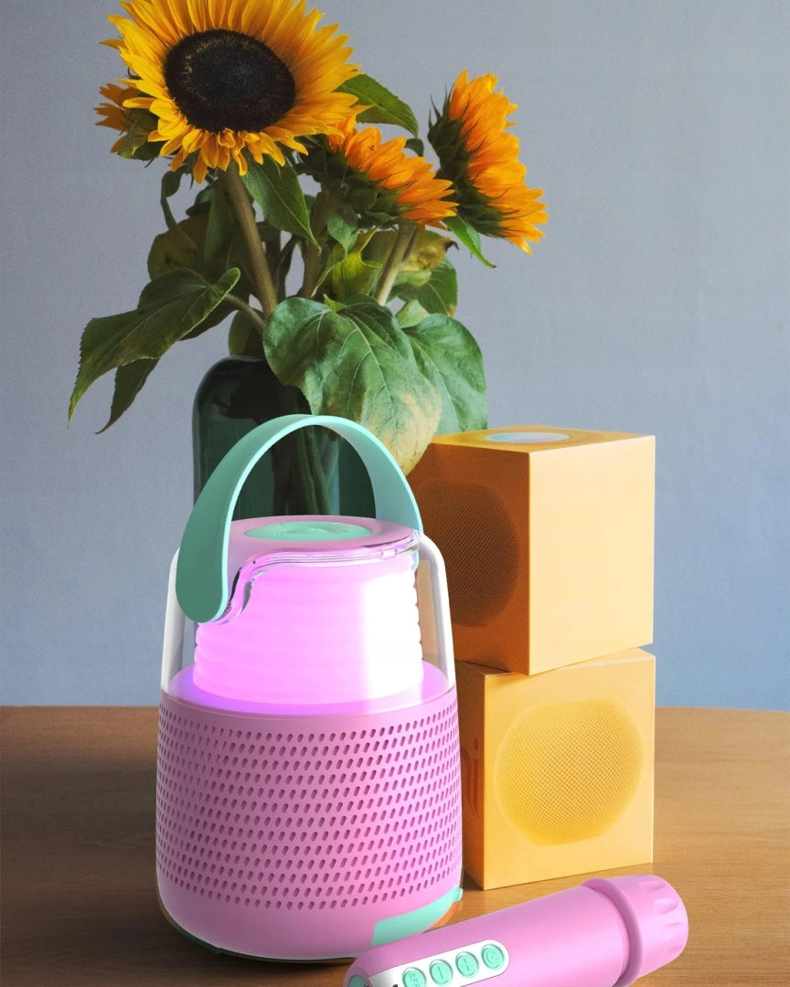 Portable speaker MOB Karaoke pink 5 W Packaging status original