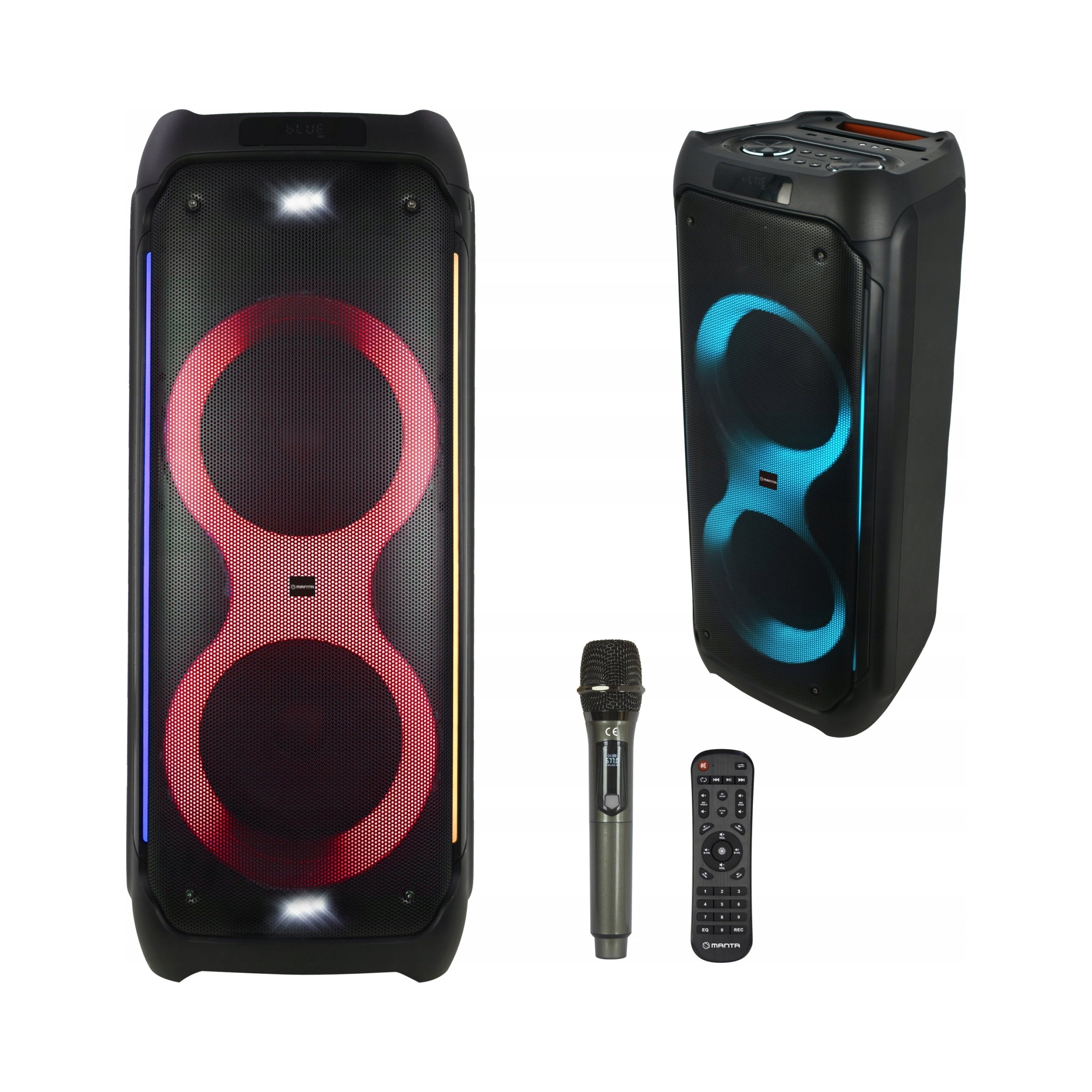 Portable speaker Manta Athos black 300 W + microphone