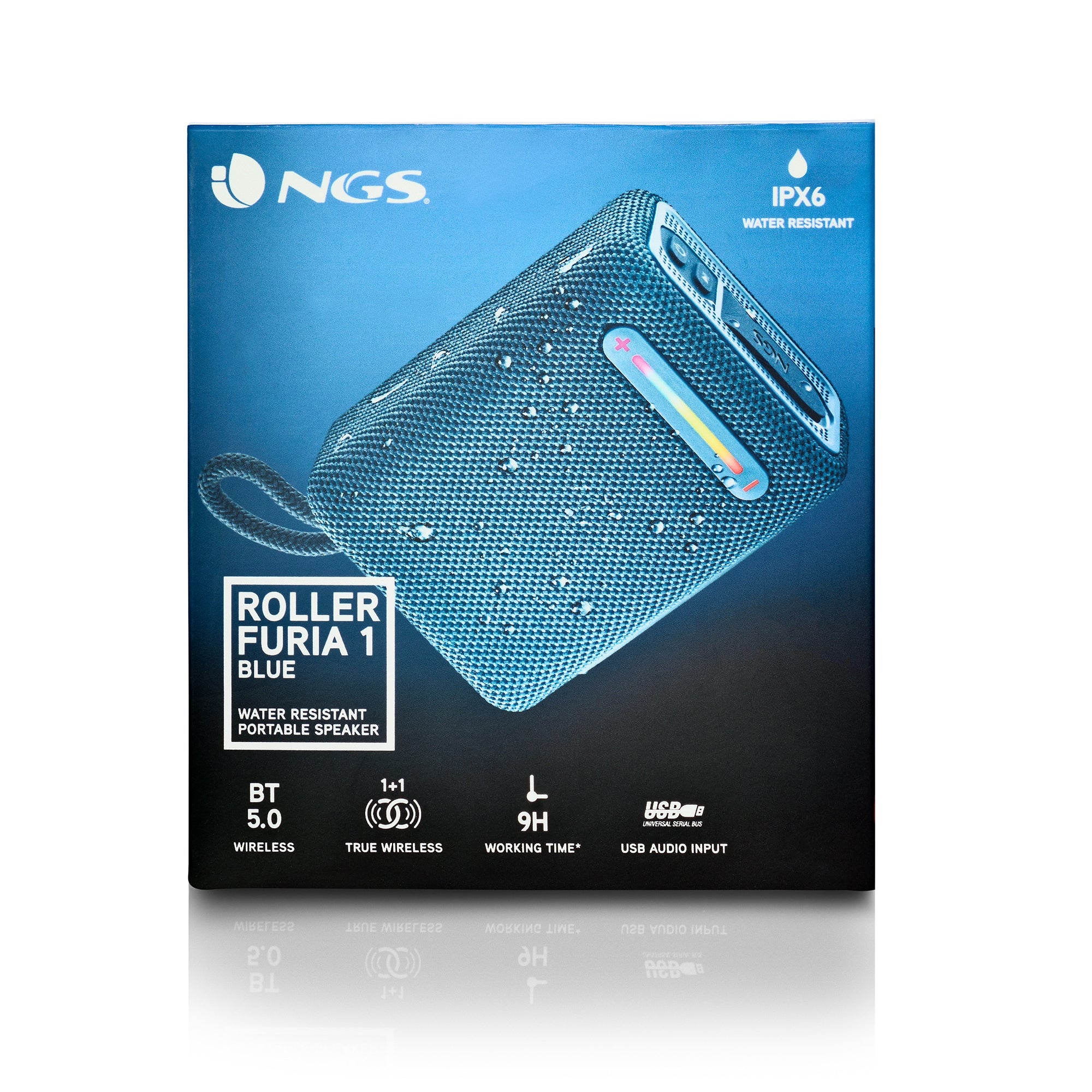 Portable speaker NGS Roller Fury 1 blue 15 W Brand NGS