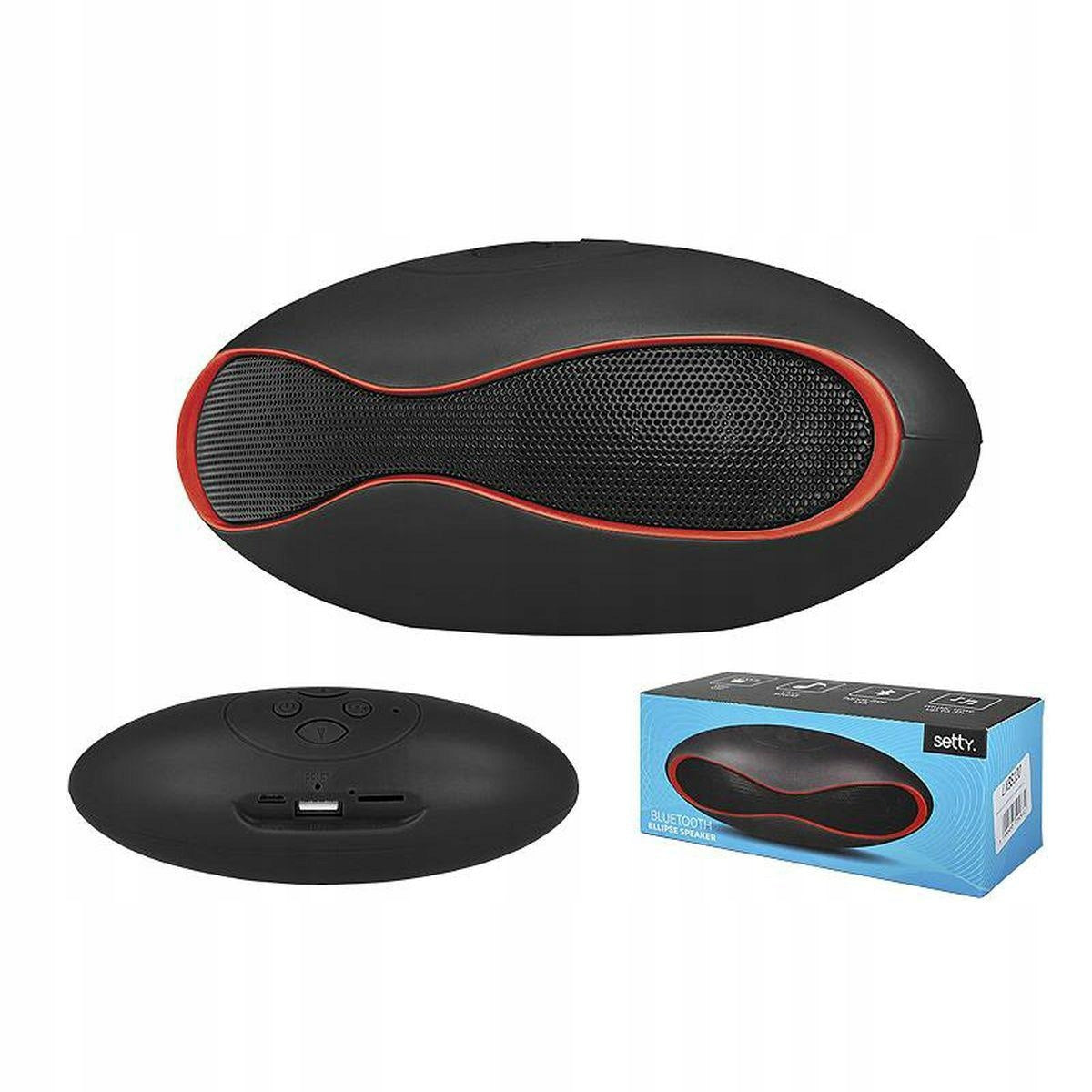 Portable speaker Setty ellipse black 3 W
