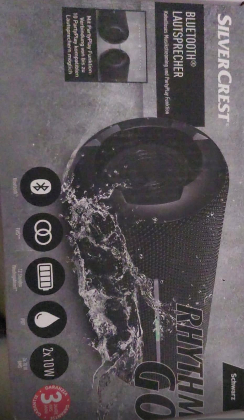 Portable speaker SilverCrest BLUETOOTH black CHILD'S DAY! Packaging status original