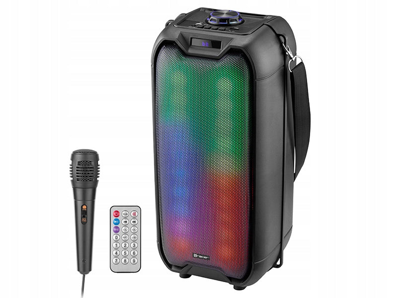 Portable speaker Tracer Tower LED TWS 16 W black