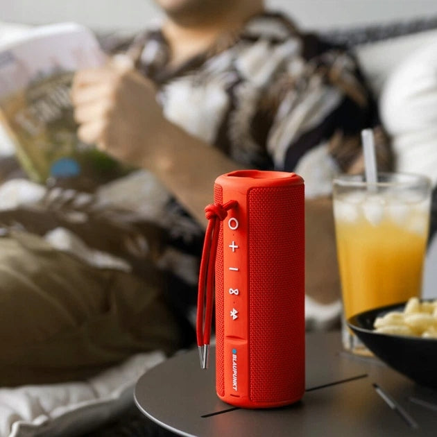 Portable speaker with Microphone Blaupunkt BT202 New Red Waterproof Manufacturer code 202