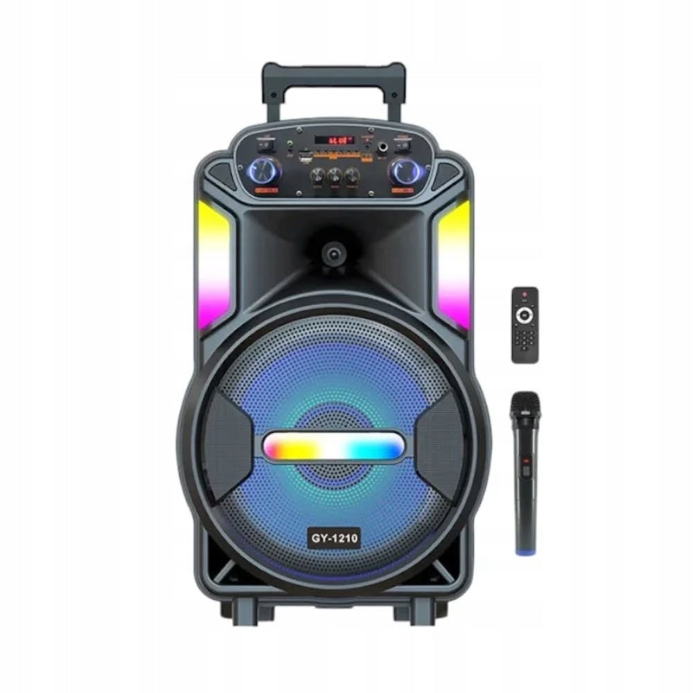 Portable woofer with karaoke microphone – GY-1210