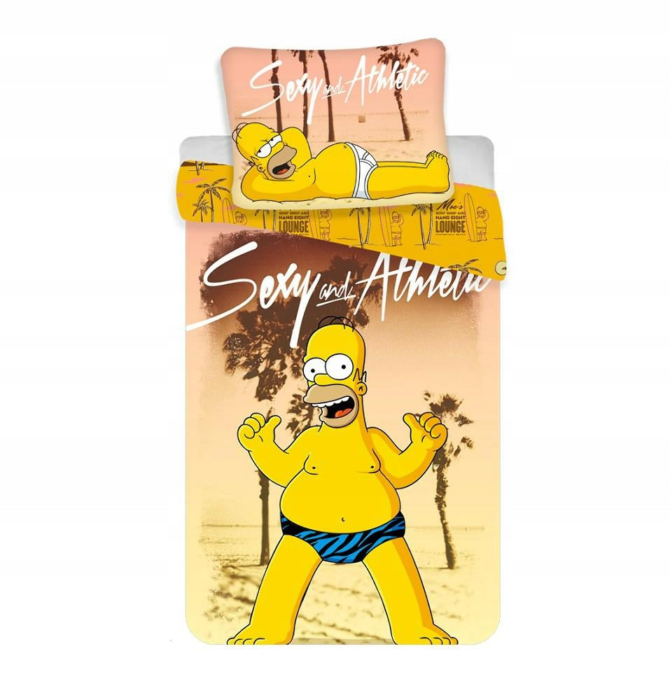 Bettwäscheset Homer, 140 x 200 cm + Kissenbezug 70 x 90 cm.