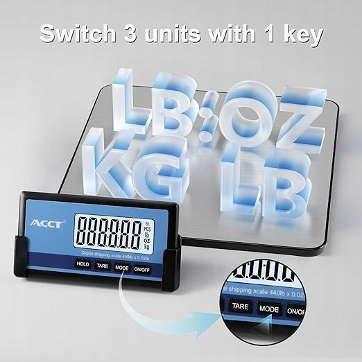 Postal Digital Scale For Packages 200kg, 0,01kg Wireless LCD Display Packaging status original