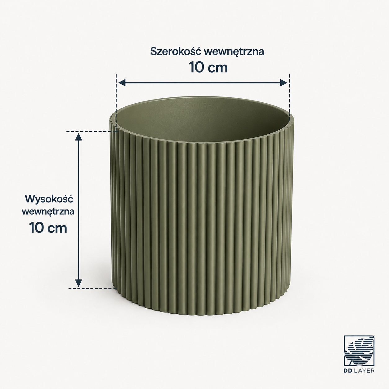 Pot cover 10 cm grooved corrugated olive flower mat 3D printing Material synthetic material