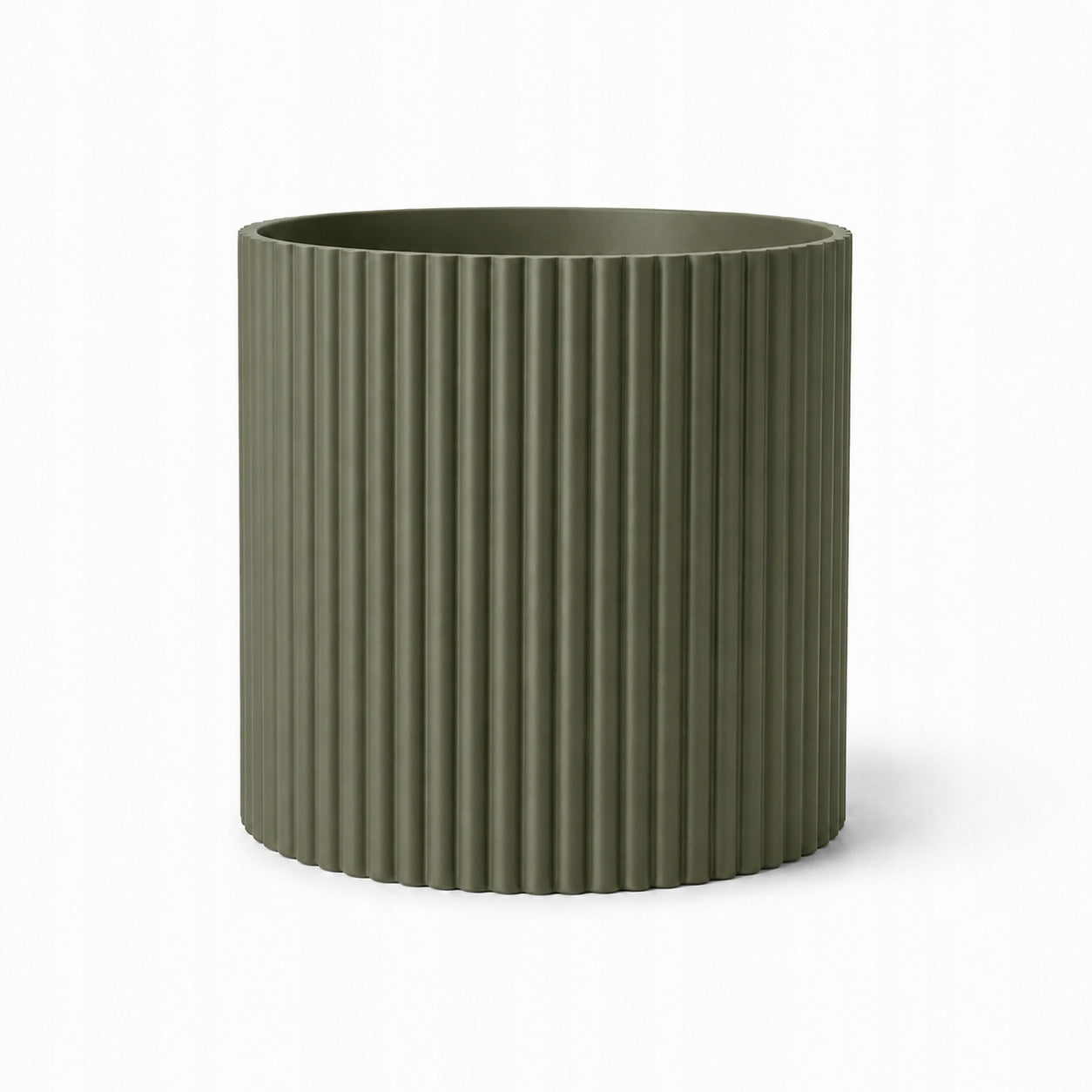 Pot cover 10 cm grooved corrugated olive flower mat 3D printing