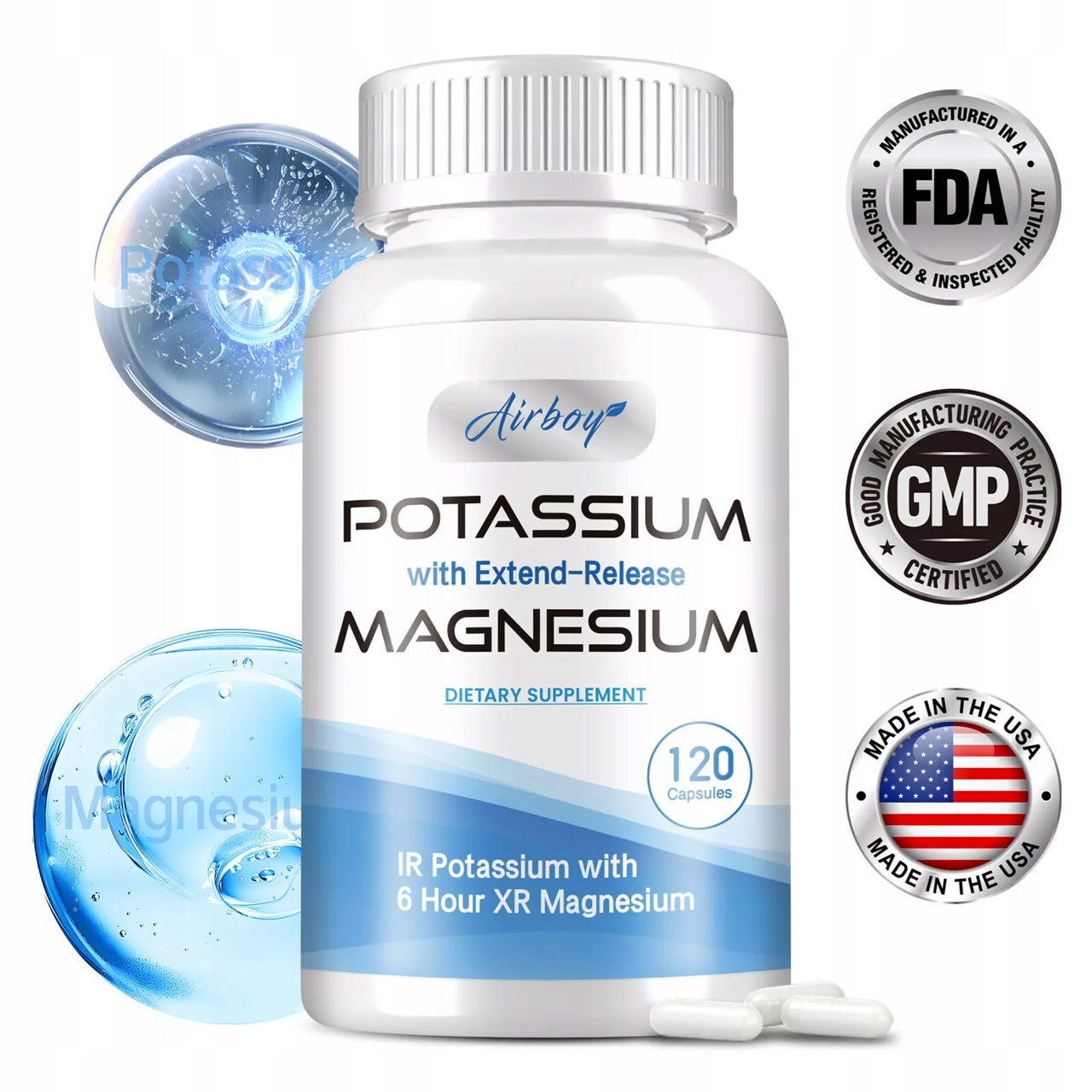 Potassium + Magnesium 349mg - Blood Pressure Health, Muscle Health... EAN (GTIN) 074283235299