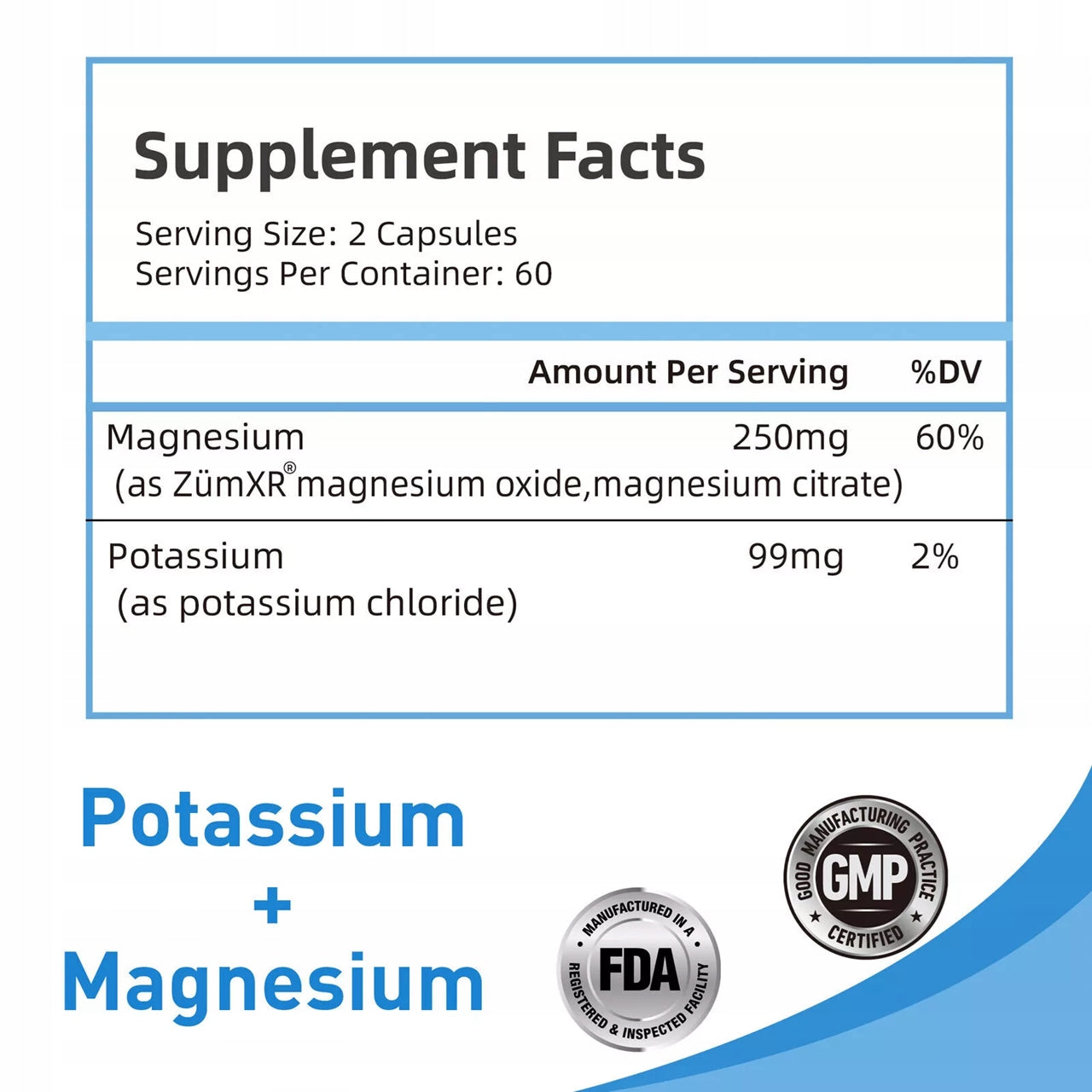 Potassium + Magnesium 349mg - Blood Pressure Health, Muscle Health... Manufacturer code Buporai