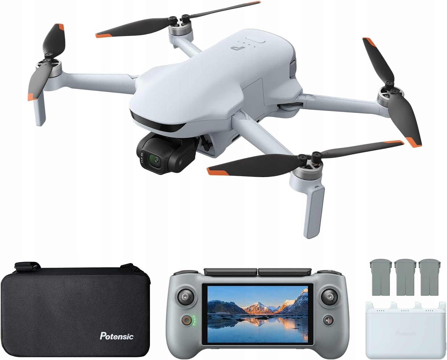 Potensic ATOM 3 Fly More Combo Drone 4K 120min Flight 16km FPV <249g C0