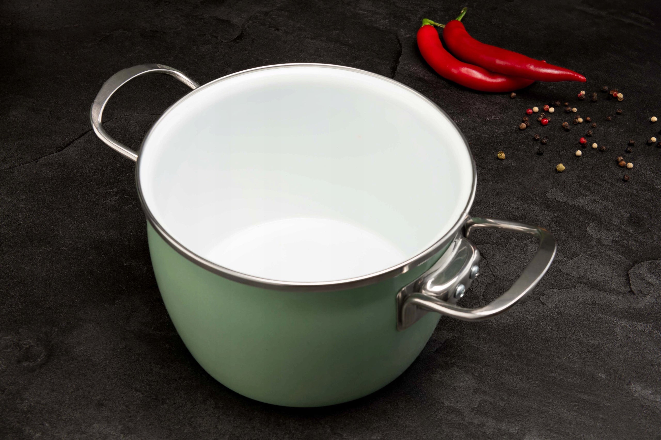 Pots La Bonita Naturale Enameled Induction Low Carbon Steel 8 elements Line Naturale
