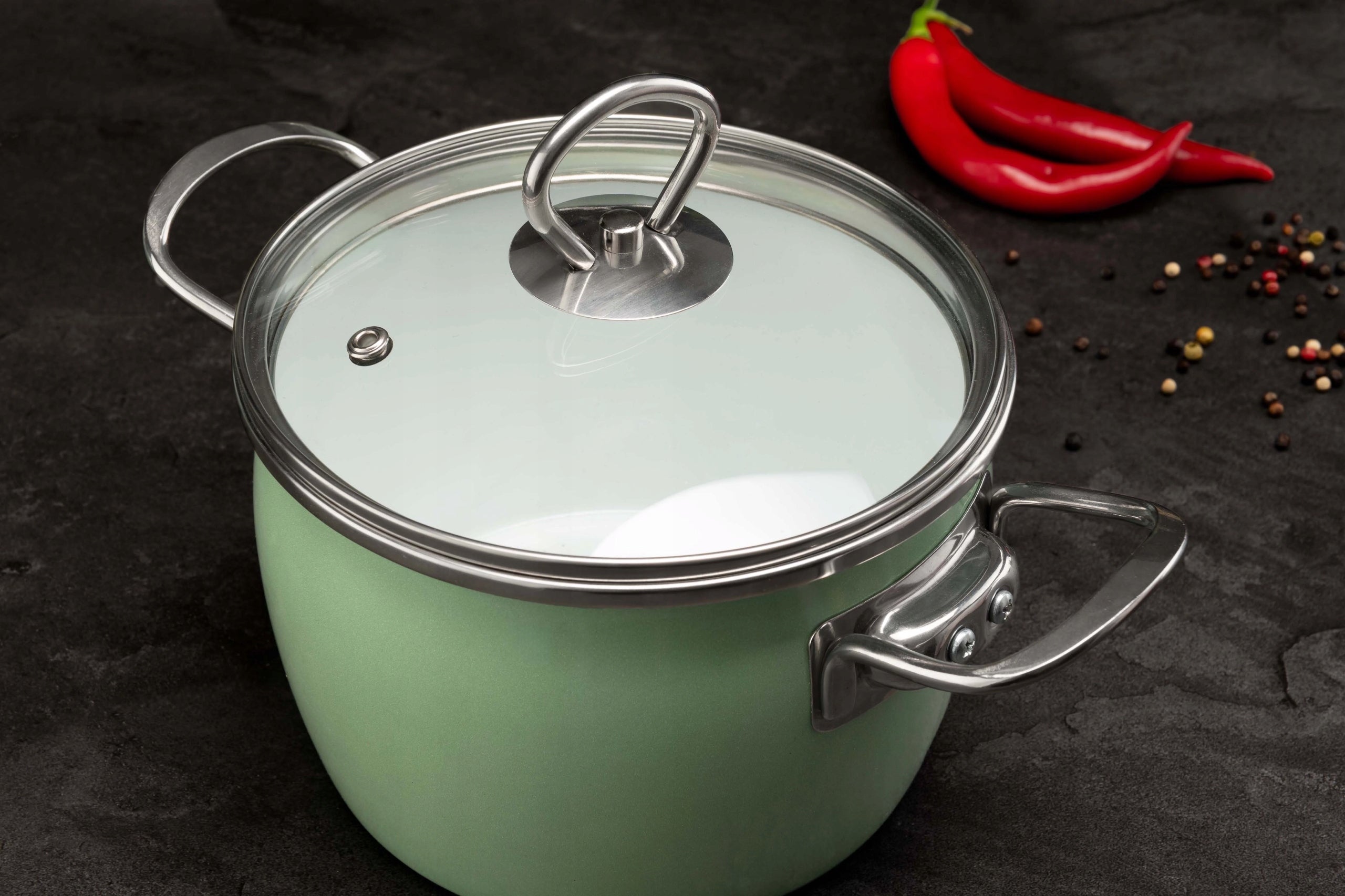 Pots La Bonita Naturale Enameled Induction Low Carbon Steel 8 elements Material steel
