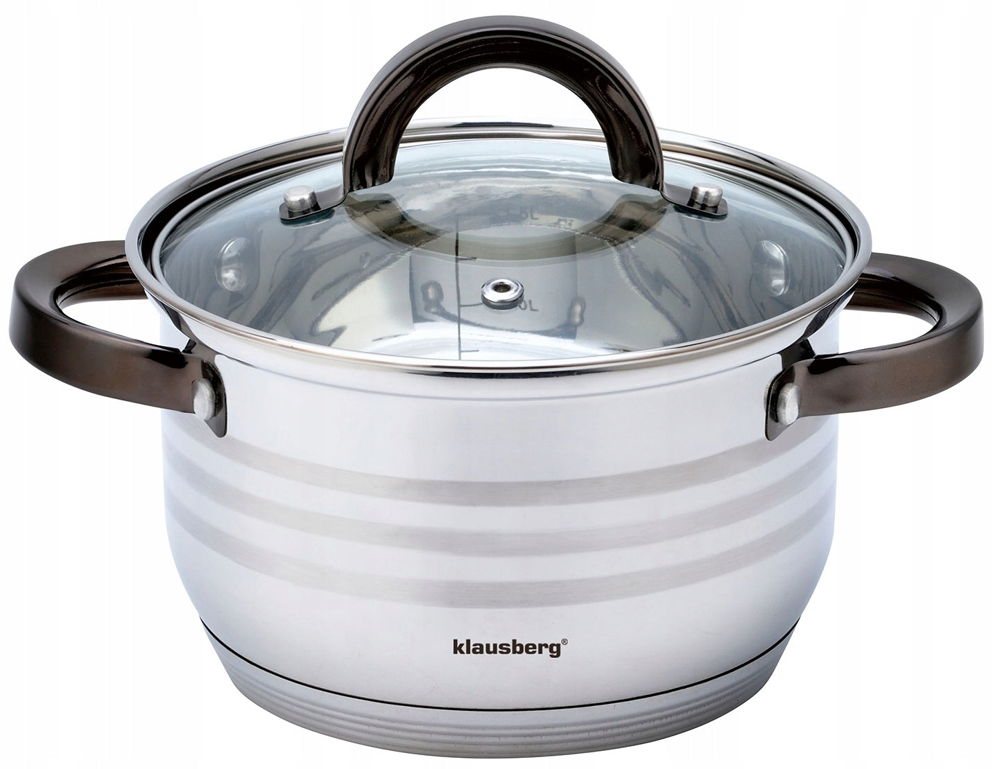 Pots POT SET 8 el. STAINLESS STEEL Induction Gas KLAUSBERRG Coating type no coating