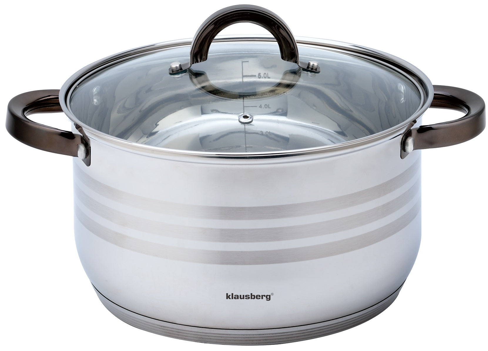 Pots POT SET 8 el. STAINLESS STEEL Induction Gas KLAUSBERRG Product weight with unit packaging 8 kg