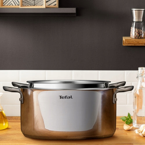 Pots with lid TEFAL Infinite 20/24 cm 3.1/5.4 L INDUCTION steel Manufacturer code H8164475 H8164675