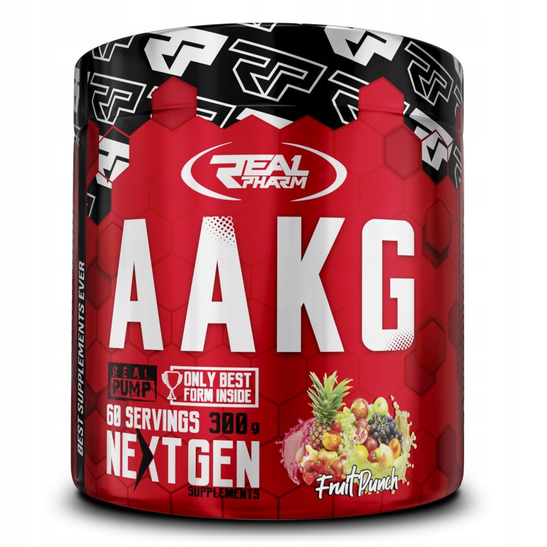 Powder arginine AAKG RealPharm 300 g blueberry