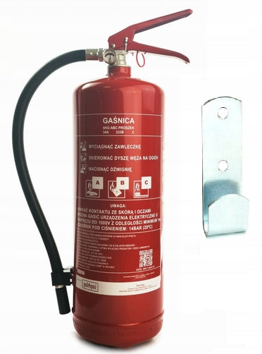 Powder fire extinguisher Gp-6x Abc 6 kg + Handle Mobiak Steel PRODUCTION 2026r Manufacturer code MBK17-060PA-VR