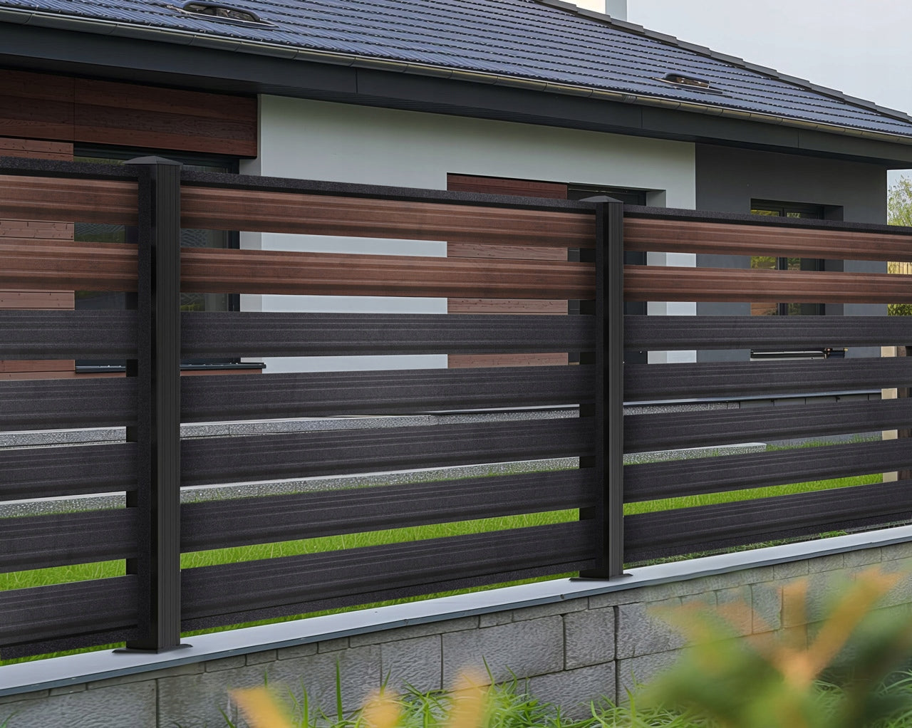 Powder galvanized fence span 200 x 100 cm. ANTHRACITE Kind span
