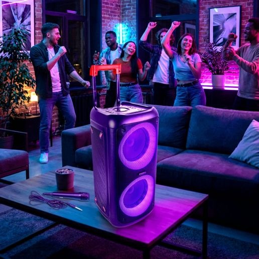 Power Audio Event Column Ibiza Sound ERIS400 LED Bluetooth