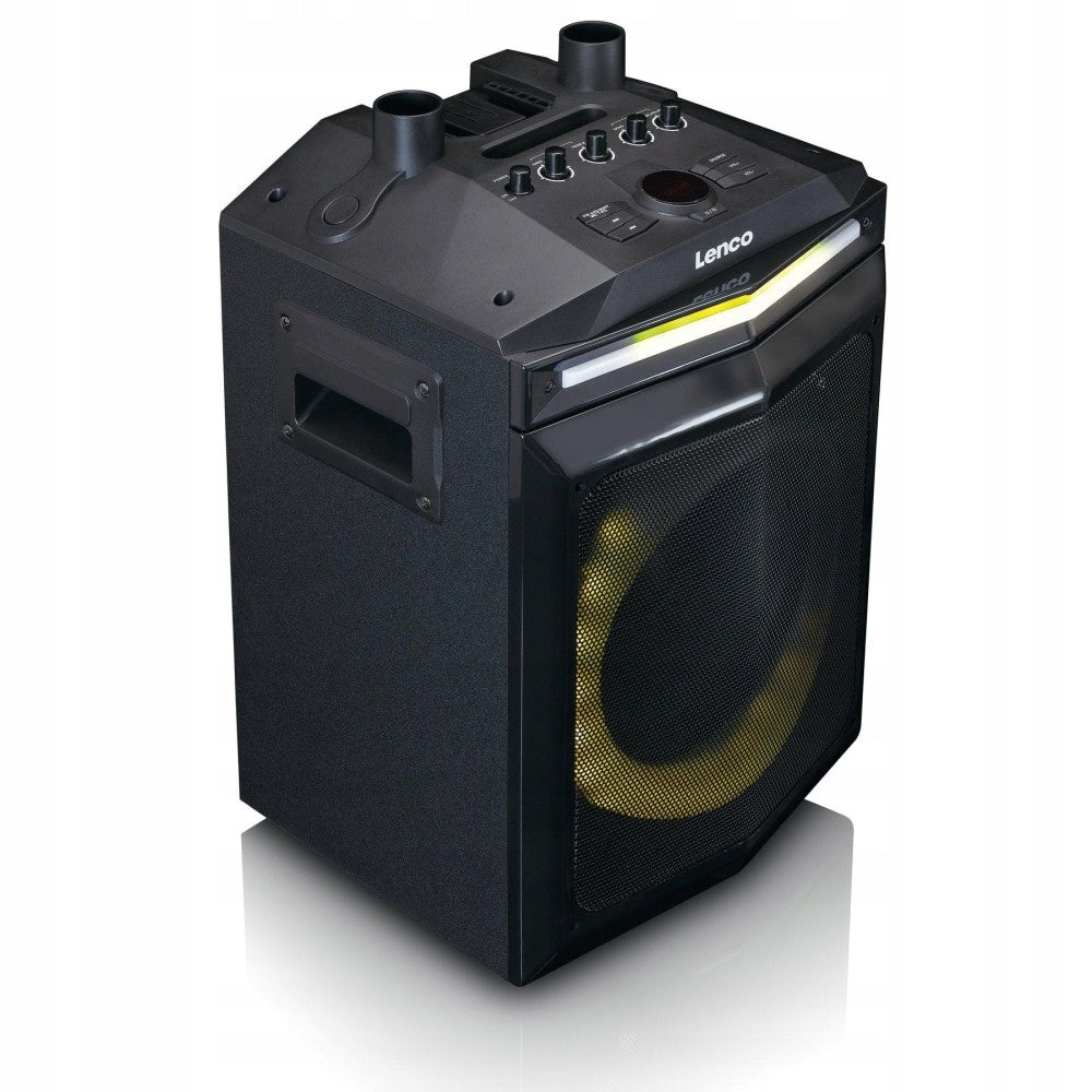 Power Audio Lenco PA-220BK with subwoofer and detachable tweeter Brand Lenco
